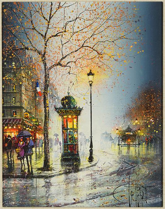 Guy Dessapt (French, B. 1938) Paris Kiosk. (1 of 1)