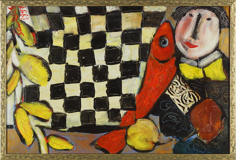 Artist Unknown (French, 20th Century) Red Fish. (1 of 1)
