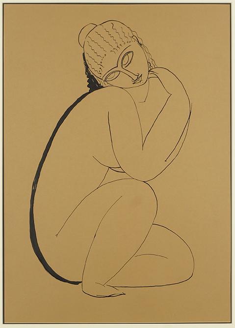 After Amedeo Modigliani (Italian, 1884-1920) Caryatid. (1 of 1)