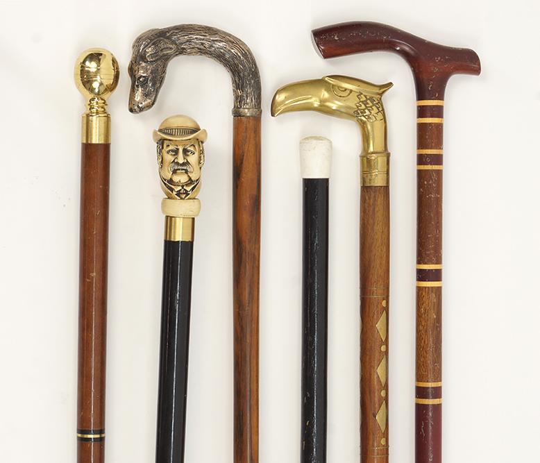 A Collection Of Walking Sticks. (1 of 2)