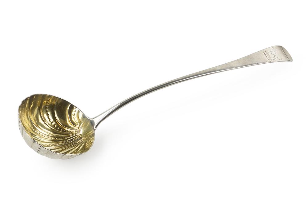 An English George II Silver Ladle. (1 of 1)