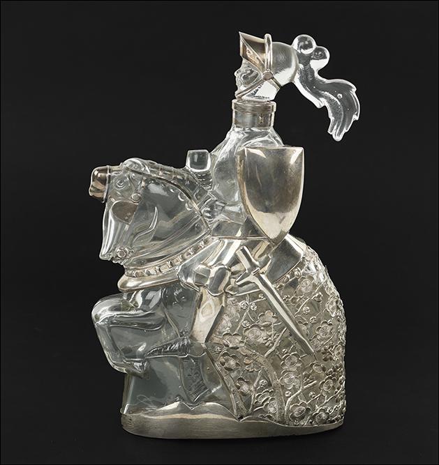 A Silver Overlay Decanter. (1 of 2)