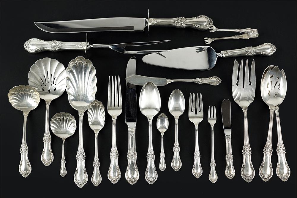 An International Sterling Silver Flatware Service. (1 of 2)