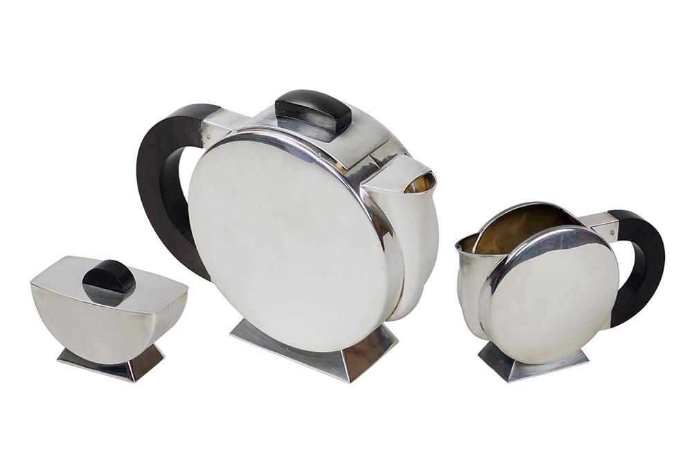 A Christofle SIlverplate Tea Service. (1 of 1)