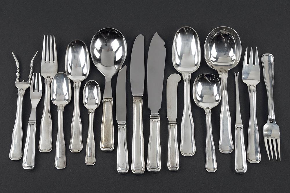 A Georg Jensen Sterling Silver Flatware Service. (1 of 2)
