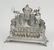 A German Hanau .800 Silver Menorah.