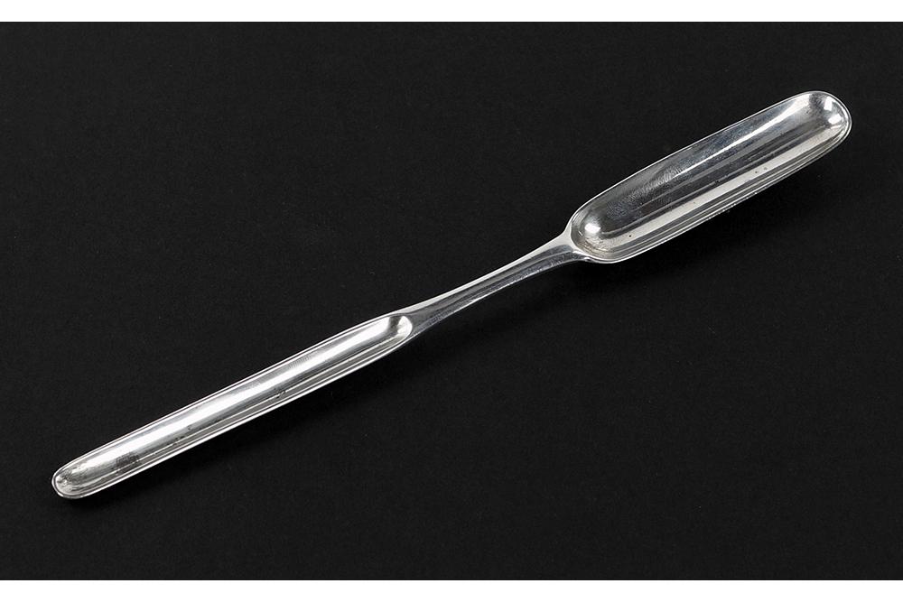 An English Silver George II Marrow Scoop. (1 of 3)
