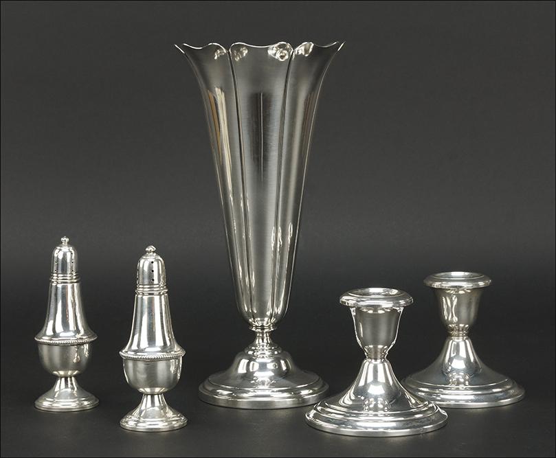 A Watson Weighted Sterling Silver Trumpet Vase. (1 of 1)
