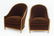 A Pair of Niermann Weeks Art Deco Style Barrel Back