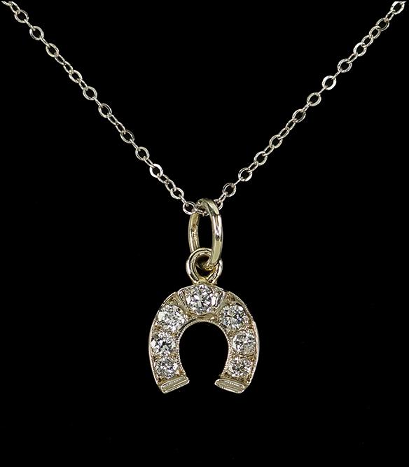 A Diamond Pendant Necklace. (1 of 1)