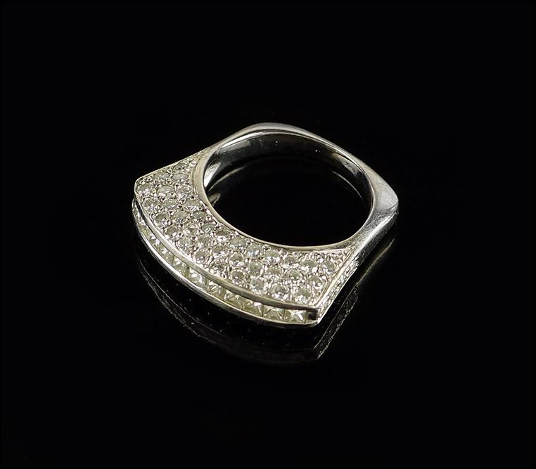 A Black & White Diamond Ring. (1 of 1)