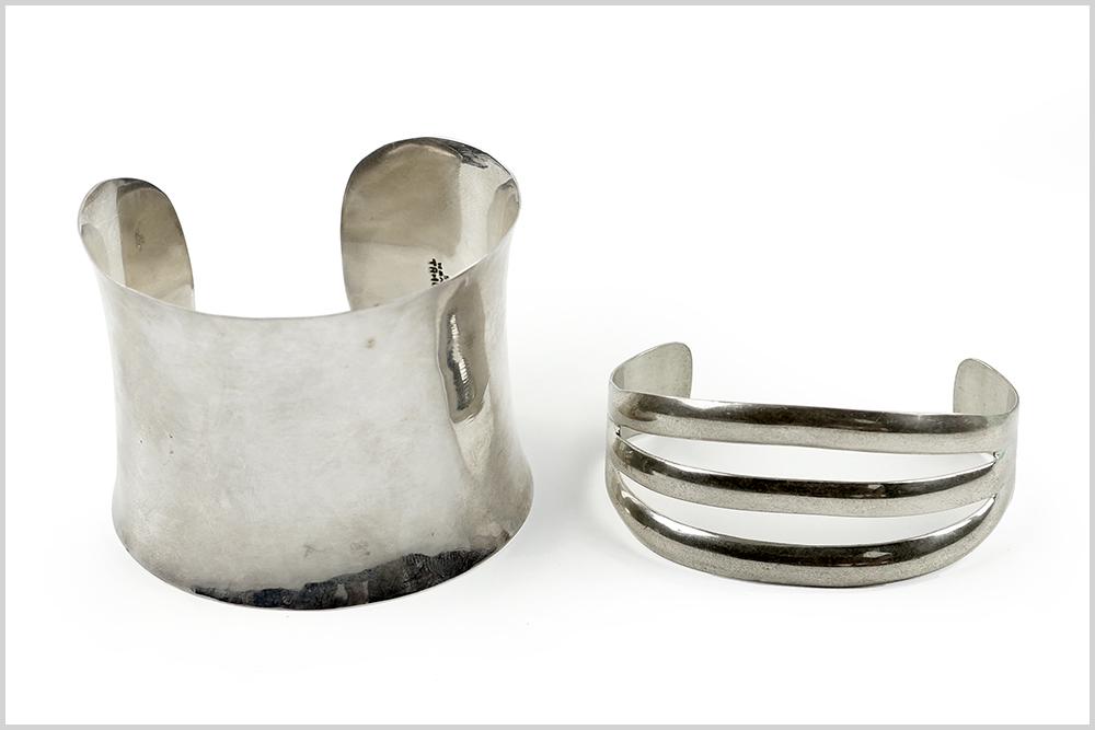 A Mexican Sterling Silver Wide Cuff Bracelet. (1 of 1)