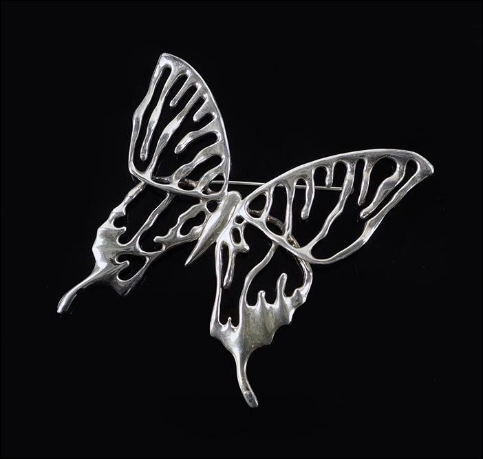 An Angela Cummings Sterling Silver Butterfly Brooch. (1 of 1)