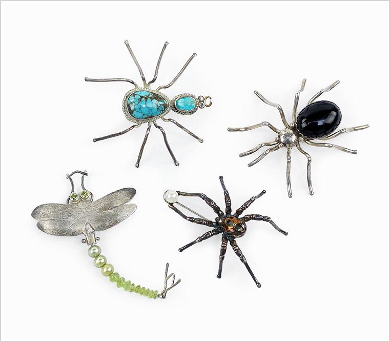 Three Sterling Silver Sider Brooches. (1 of 1)