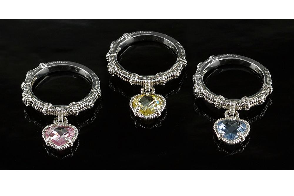 A Set of Three Judith Ripka Rings. (1 of 1)