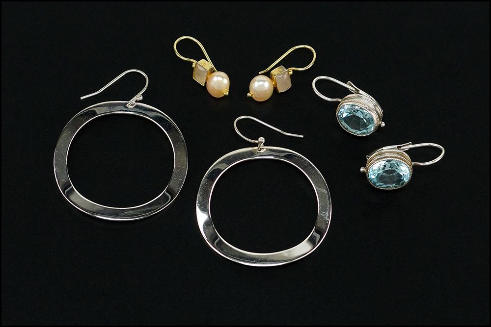A Pair of Ippolita Sterling Silver Hoop Earrings. (1 of 1)