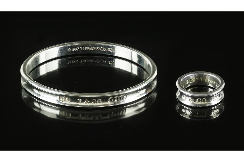 A Tiffany & Company Sterling Silver 1837 Demi-Parure. (1 of 1)