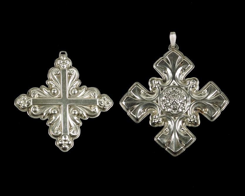 Two Reed & Barton Sterling Silver Christmas Crosses. (1 of 1)