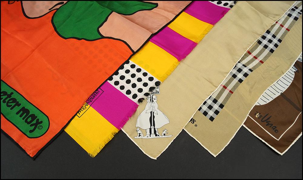 A Yves Saint Laurent Silk Scarf. (1 of 1)