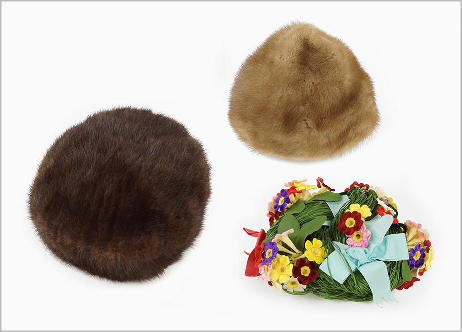 A Saks Fifth Avenue Mahogany Mink Hat. (1 of 1)