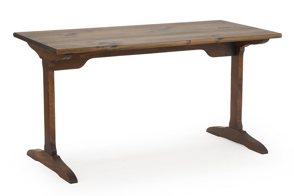 A Mastercraft Trestle Table.: A Mastercraft Trestle Table. 27" x 52.5" x 24.5"