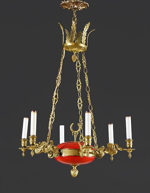 A Regency Style Chandelier. (1 of 1)
