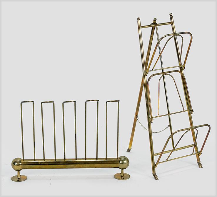 A Brass Wall Mount Hat Rack. (1 of 1)