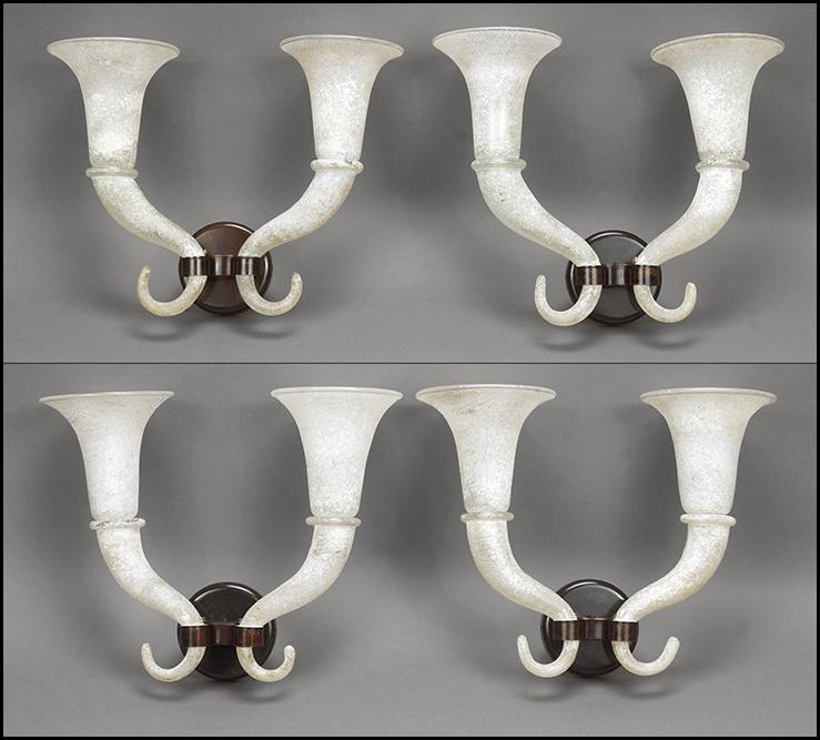 A Set of Four Sconces. (1 of 1)