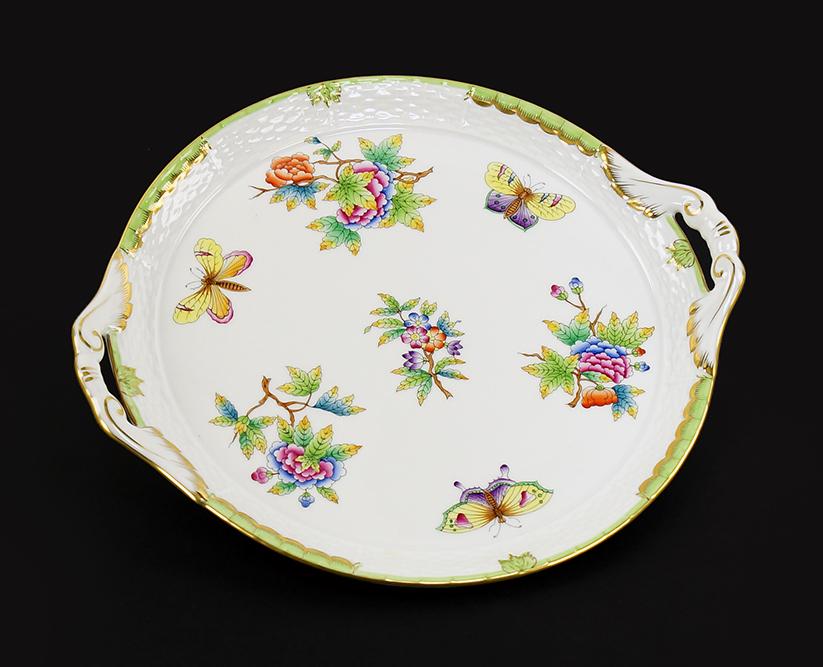A Herend Porcelain Tray. (1 of 1)