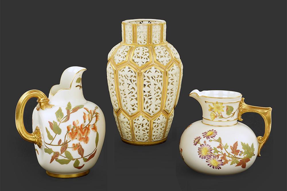 Three Pieces Of Royal Worcester Porcelain. (1 of 1)