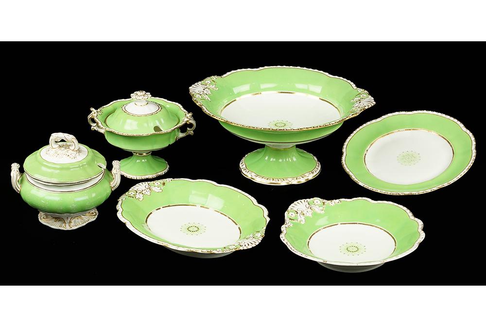 A Gilt Porcelain Partial Dinner Service. (1 of 1)