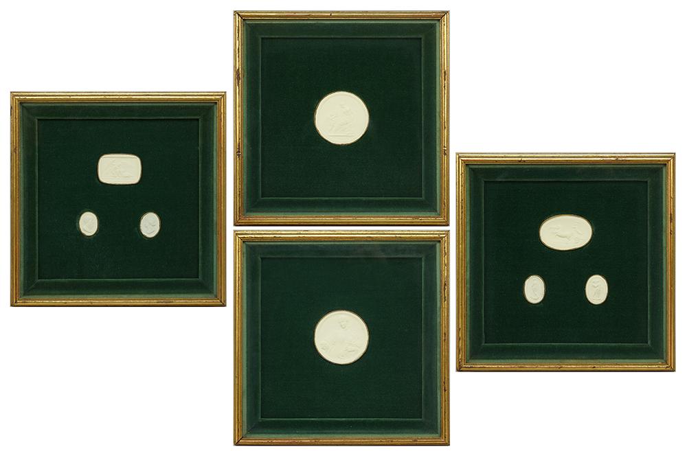 A Collection of Grand Tour Plaster Cameos. (1 of 5)