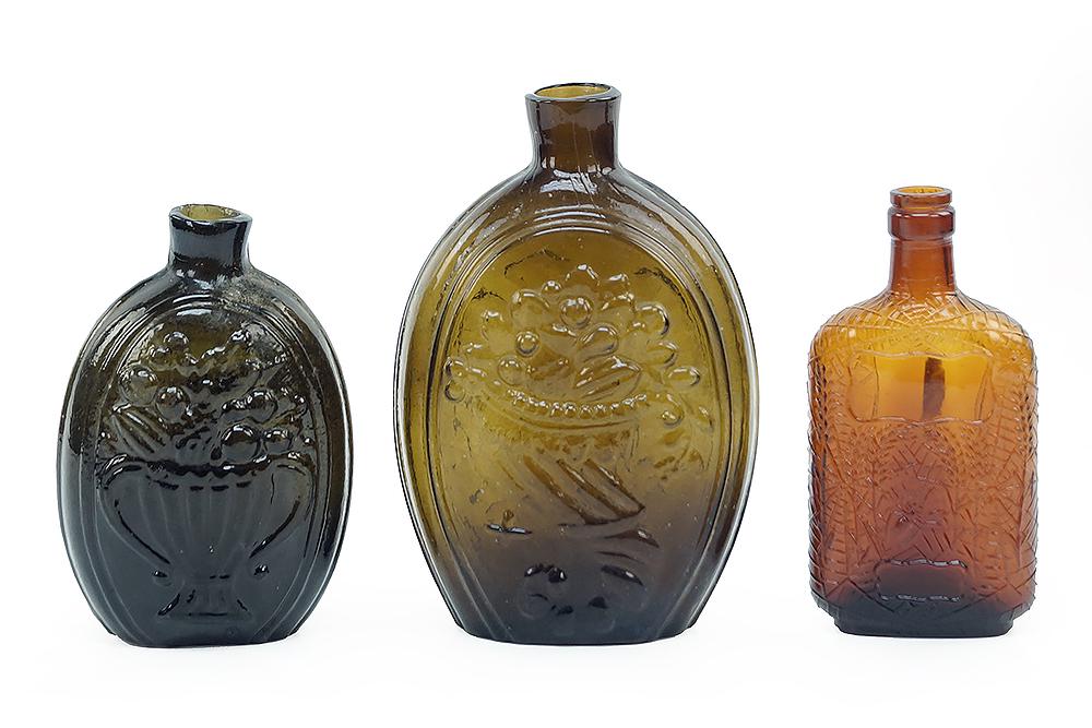 Two Coventry Glass Bottle Flasks. (1 of 10)