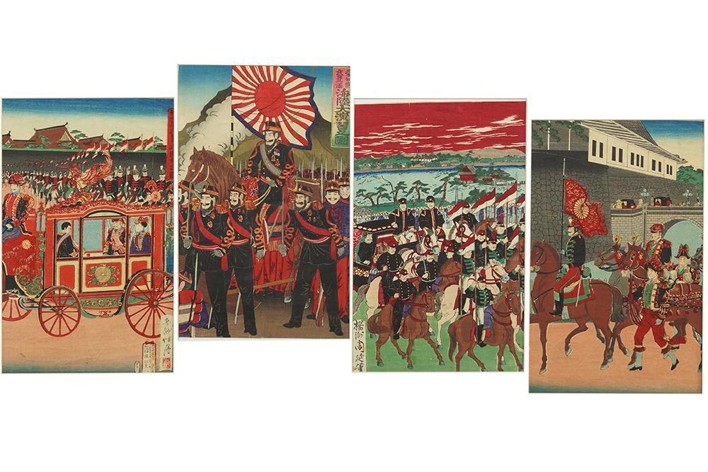 Yoshu Chikanoba (Japanese, 1838-1912) Four Military (1 of 1)