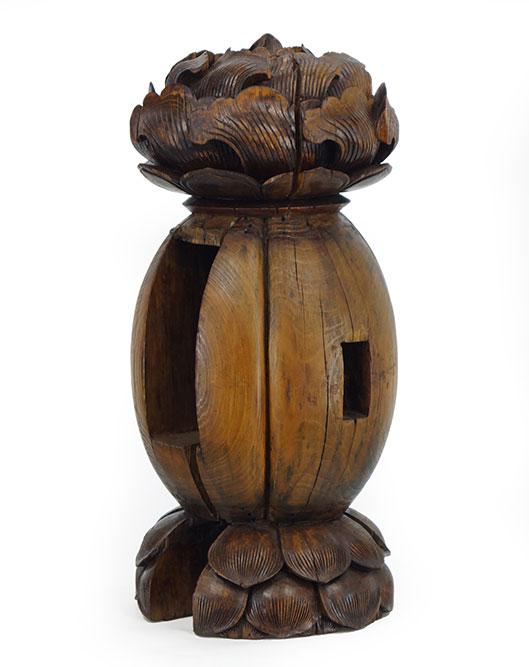 An Asian Carved Wood Decorative Element. (1 of 1)