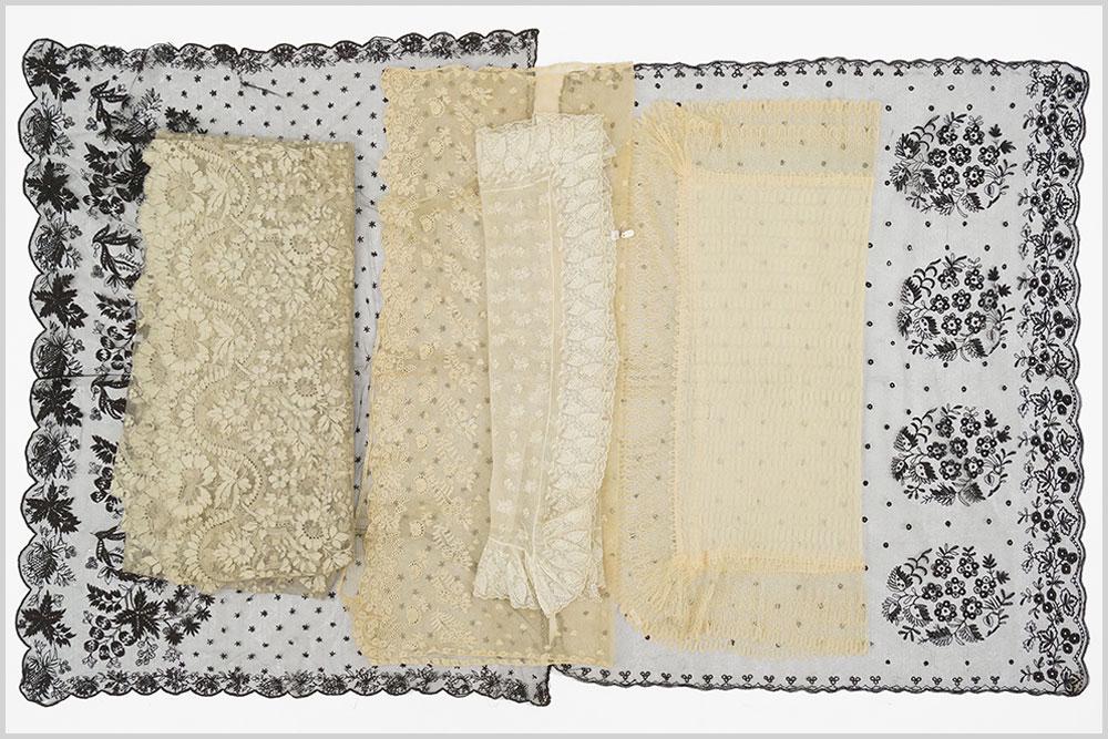 Antique Ladie's Lace Wraps and Mantilla. (1 of 1)