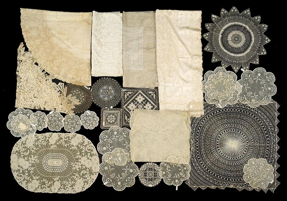 19th Century Lace Doilies and Runners. (1 of 1)