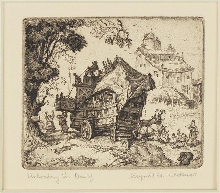 Reynold H. Weidenaar (American, 1915-1985) Unloading (1 of 1)