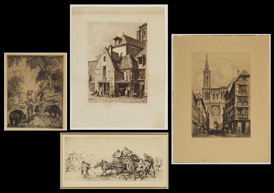 Auguste Brouet (French, 1872-1941) Depart Pour la (1 of 5)