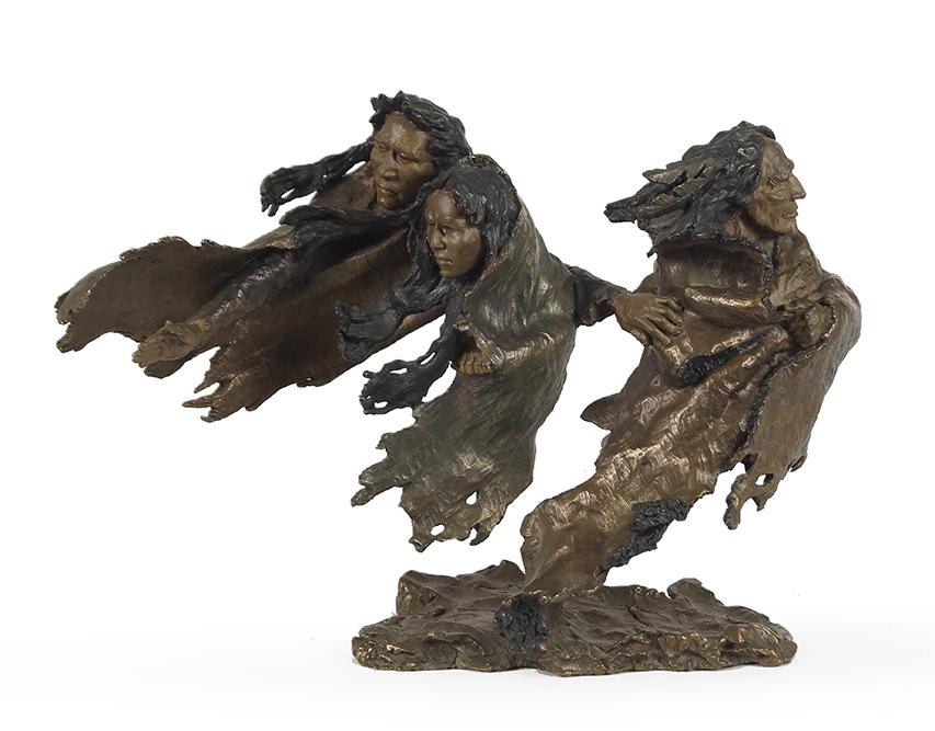 Mark Hopkins (American, 20th Century) Three Figures. (1 of 1)