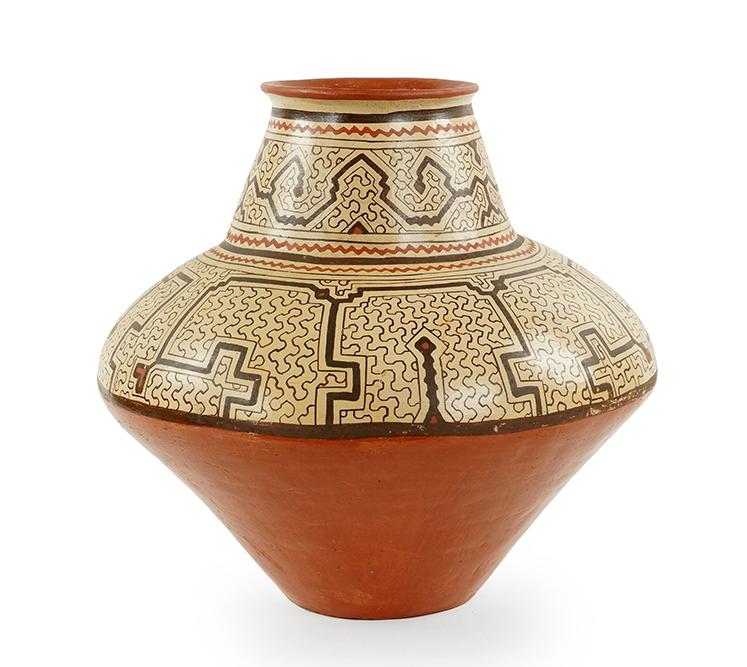 A Peruvian Shipibo-Conibo Polychrome Pottery Storage (1 of 9)