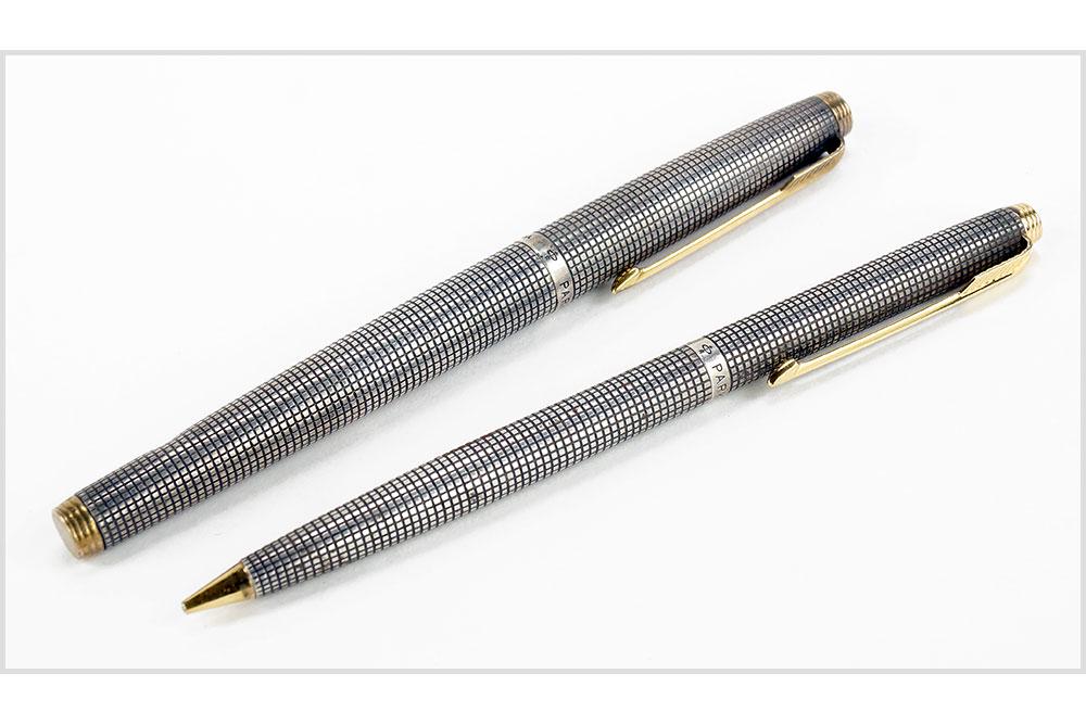 Parker Sterling Silver Pen and Pencil Set. (1 of 1)