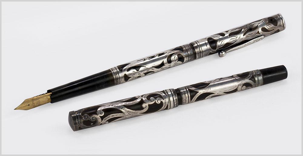 Waterman Sterling Overlay Fountain Pens. (1 of 19)