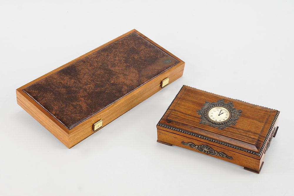Parker Pen Display Box and Doxa Cigar Box. (1 of 1)