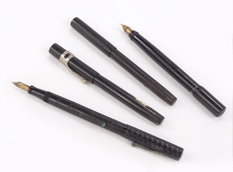 Waterman Black Rubber Fountain Pens. (1 of 1)