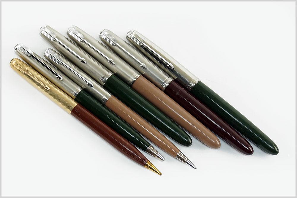 Group of Parker 51 Fountain Pens and Pencils. (1 of 1)