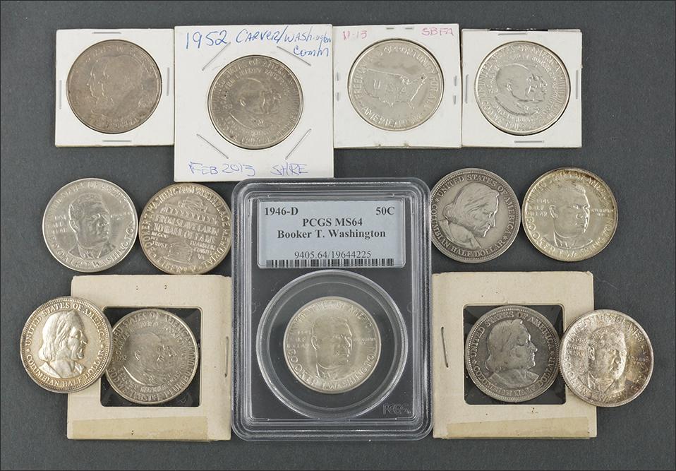 Booker T Washington and Carver/Washington Half Dollars. (1 of 1)