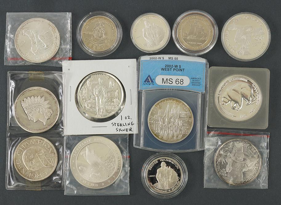 Group of Commemorative Silver Coins. (1 of 1)