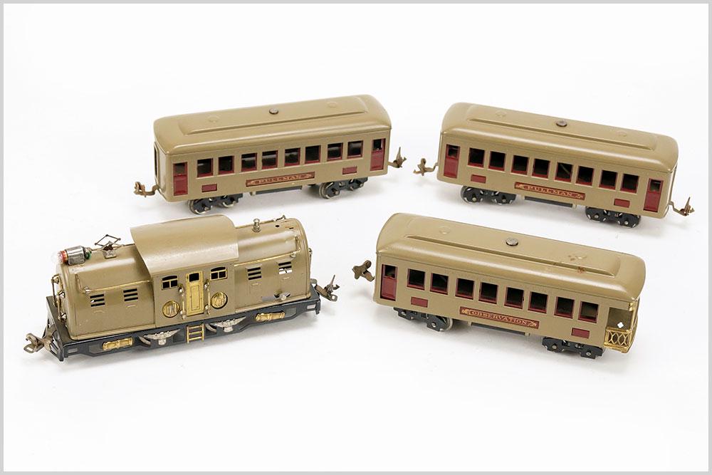 Lionel 254 Electric Locomotive and Cars. (1 of 1)