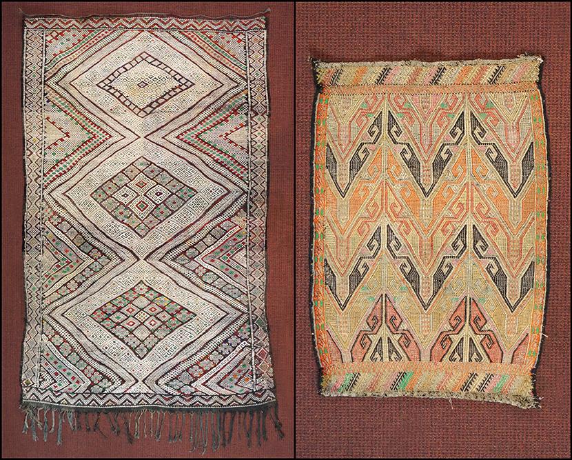 Two Flat Weave Rugs. (1 of 1)
